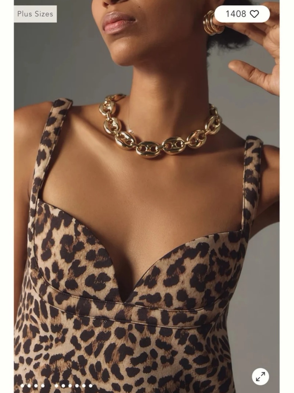 NWT Anthropologie Dhruv Kapoor Leopard Mini Dress size Medium - Picture 4 of 12